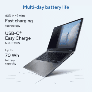 ASUS Vivobook 14 Flip 2 in 1 Laptop | Intel Core Ultra 7 256V | 16 GB | 512 GB SSD  | Matte Grey | TP3407SA-QL025WS