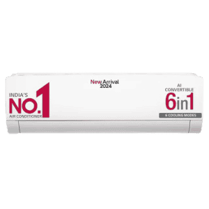 LG 6 in 1 Convertible 1 Ton Inverter Split Ac | 5 Star | White | TSNQ14JWZE