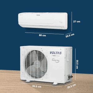 Voltas 1.5 Ton 3 Star Adjustable Inverter Split AC | 183V Vectra Prime 4503447 | White