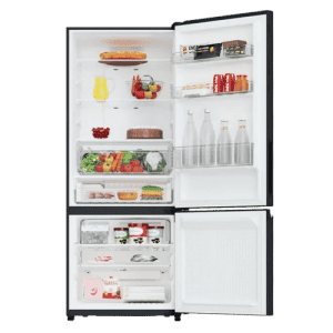 Panasonic 357 L  Frost Free Double Door Bottom Mount Convertible Refrigerator |  2 Star | Diamond Black | NR-BK418BQKN