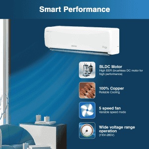 Voltas 1.5 Ton 3 Star Adjustable Inverter Split AC | 183V Vectra Prime 4503447 | White