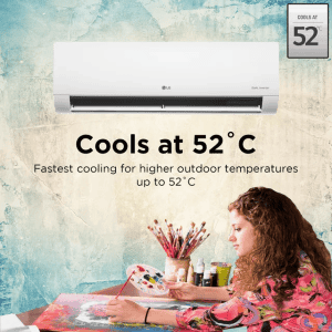 LG 6 in 1 Convertible 1 Ton Inverter Split Ac | 5 Star | White | TSNQ14JWZE