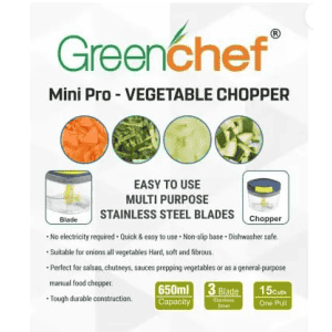 Greenchef Mini Pro Vegetable Chopper | 650 ml