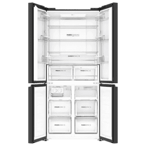Haier Frost Free French Door Convertible Refrigerator | 520 L | Black Glass | HRB-600KGU1