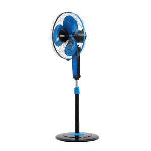 Usha Maxx Air Pedestal Fan | 400MM | with Remote | Blue Black