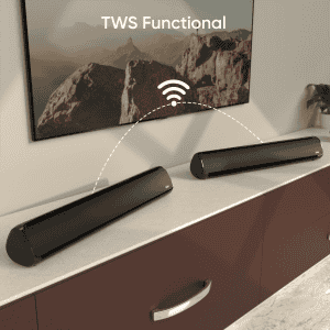 iGear immerse Bluetooth soundbar |  20 W | 2.0 Channel | Inbuilt SubWoofer | Black