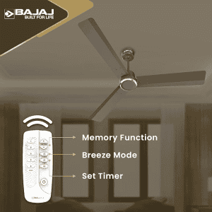 Bajaj Classico Sleek Plus Ceiling Fans | 1200mm | BLDC |  Coal Grey