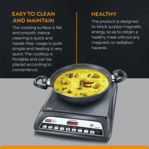 Prestige PIC 20.0 Induction Cooktop with Push Buttons | 1600 W | Black