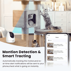 Tenda CP3 Security Pan/Tilt Smart Camera | 360° All-Round Vision | 1080P HD Wireless | White