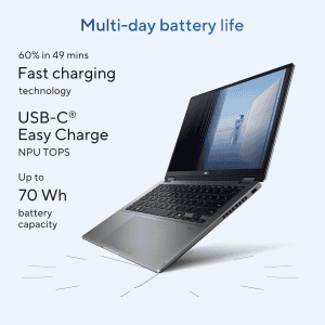 ASUS Vivobook 14 Flip 2 in 1 Laptop | Intel Core Ultra 5 226V | 16GB | 512GB SSD | Matte Gray | TP3407SA-QL024WS