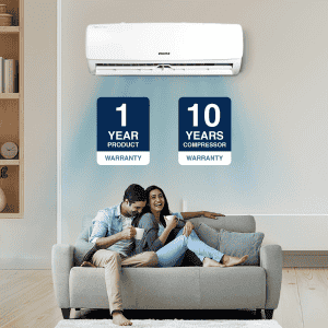 Voltas 1.5 Ton 5 Star Split Inverter AC | 185V Vectra Elegant | White