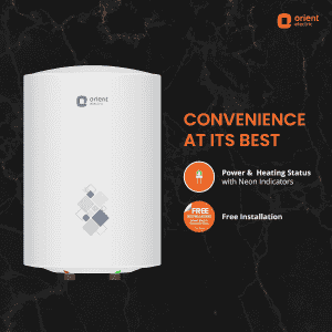 Orient Electric Prithvi+ Storage Water heater |  6L |  White