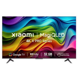 Xiaomi X Pro QLED Series Smart Google TV | 164 cm (65 inch) | Dolby Vision | Black