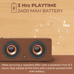 iGear Ensemble Wooden Portable Soundbar | 20 W | Brown