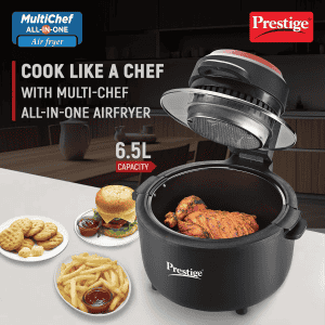 Prestige Multi Chef All in One Air Fryer | 6.5 L | 1200 W | Black