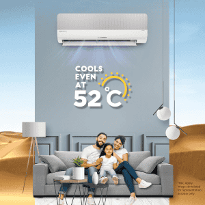 Lloyd Stylus 6 in 1 Convertible 1.5 Ton Inverter Split Smart AC | 3 Star | White and Grey | GLS18V3KOGSY