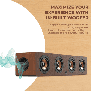 iGear Ensemble Wooden Portable Soundbar | 20 W | Brown