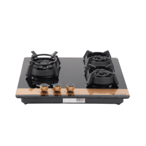 Faber Utopia Pro HT 603 Br Ci 3 Burner Automatic Electric Hob | Flame Failure Device | Black