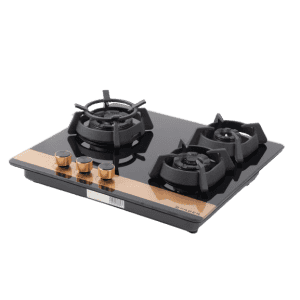 Faber Utopia Pro HT 603 Br Ci 3 Burner Automatic Electric Hob | Flame Failure Device | Black