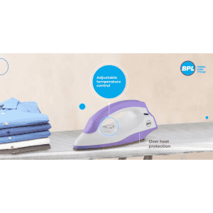 BPL Dry Iron | 1000 W | Purple & White | BDIS0041