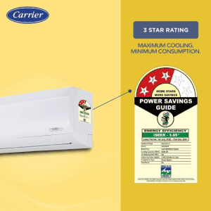 Carrier 12K Durawhite Pro+ Exi Inverter Split AC | 1 Ton | 3 Star | 6 in 1 Convertible AC | White