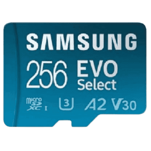 Samsung EVO Select MicroSDXC Memory Card | Class 10 130 MB/s | 256 GB | With Adapter