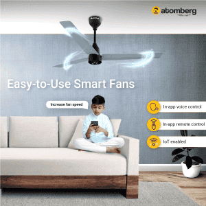 Atomberg Renesa Smart BLDC Ceiling Fan | Remote Control & LED Indicators | 1200 mm | 5 Star | Misty Teal & Matt Black