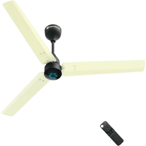 Atomberg Renesa Ceiling Fan | 1200 mm | 3 Blade | BLDC Ceiling Fan with Remote Control & LED Indicators | Ivory & Black