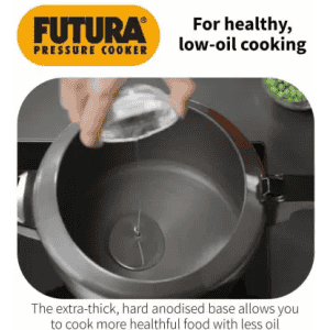 Hawkins Futura Inner Lid Pressure Cooker | 2 L | Hard Anodized | FP20
