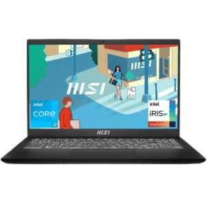 MSI Modern 15 Laptop | Intel Core i3 13th Gen 1315U | 8 GB | 512 GB SSD | Classic Black | 9S7-15H112-883
