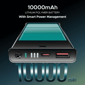 boAt Energyshroom PB300 Pro Power Bank | 10000mAh | Carbon Black