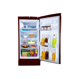 Godrej Edge Pro Direct Cool Single Door Refrigerator | 185 L | 5 Star | Glaze Wine | 210E TAI GZ WN