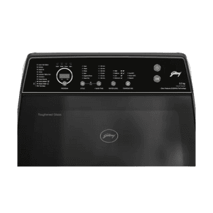 Godrej Fully Automatic Top Load Washing Machines | 8 kg | 5 Star | Metallic Black |  WTEON VLVT 80 5.0 FDTS MTBK