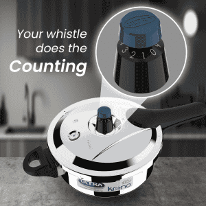 Ultra Triply Krono Pressure Cooker | 3.5 L | Stainless Steel