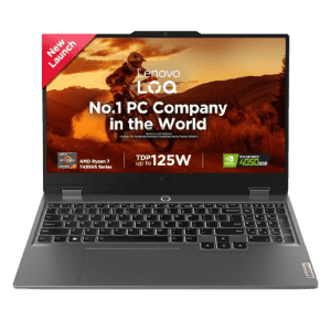 Lenovo LOQ Gaming Laptop | AMD Ryzen 7 7435HS | 24GB | 512GB SSD | NVIDIA RTX 4050 6GB | Luna Grey | 83JC00EGIN