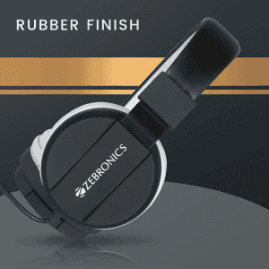 Zebronics Zeb Storm Wired On Ear Headphone | 3.5mm Jack | Black