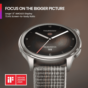 Amazfit Balance Smart Watch | 46mm | Dual-Band GPS | BT Calling | Black