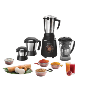 Bosch TrueMixx Juicer Mixer Grinder | 750 W | 4 Jars | Black | MGM6644BIN