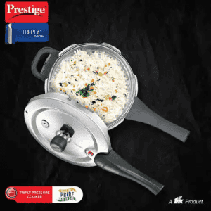 Prestige Svachh Triply Handi Outer Lid Induction Bottom Pressure Cooker | 3 L | 20706