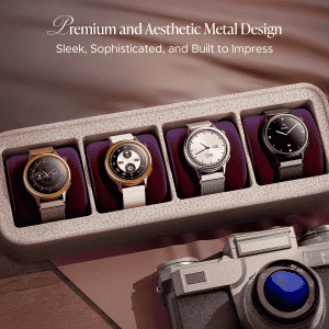 boAt Enigma Daze Smartwatch | Functional Crown, SOS with Location Tracking, Watch Face Studio | Metallic Gold