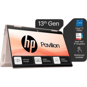 HP Pavilion 14 X360 Laptop | Intel Core i7 13th Gen 1355U | 16 GB | 512 GB SSD | Gray | 14-EK1152TU