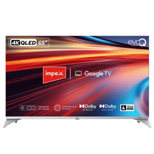 Impex evoQ QLED TV | 164 cm (65 Inch) Google TV | 65S4QLC3