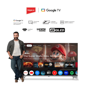 Impex evoQ QLED TV | 164 cm (65 Inch) Google TV | 65S4QLC3
