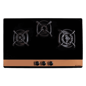Faber Utopia Hob | 90 cm | 3 Burner | Black | HT 903 BR CI