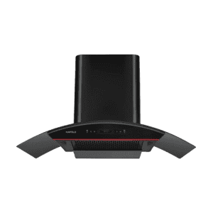 Hafele Renata Curved 90 Wall Mounted Chimney | 90cm | Black