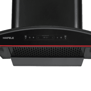 Hafele Renata Curved 90 Wall Mounted Chimney | 90cm | Black