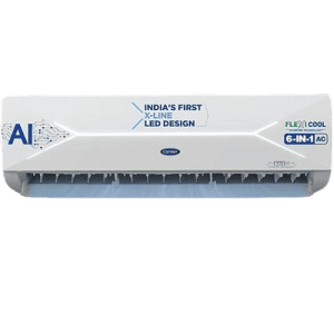 Carrier 19K XCEL LUMO FXi ALPHA HYBRIDJET Split Air Conditioner | 1.5 Ton | 3 Star | White