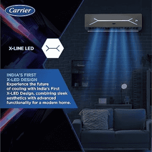 Carrier 19K XCEL LUMO FXi ALPHA HYBRIDJET Split Air Conditioner | 1.5 Ton | 3 Star | White