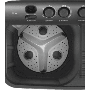 Bosch Semi Automatic Toploader | 11 kg | 1300 rpm | Dark Grey | WJZ115D0IN