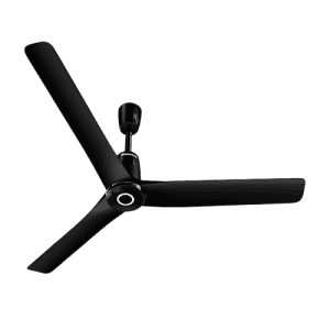 Atomberg Aris Contour Smart Ceiling Fan | 1200 mm | BLDC  with IoT, Remote Control & Ring Light LED for Speed Indication | Midnight Black